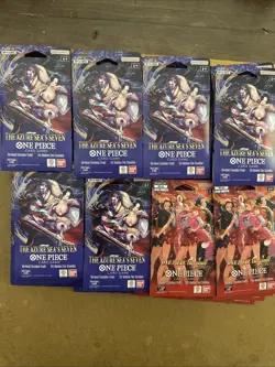 One Piece Heroine x10 + Azura Sea Seven x30 Sleeved Booster Packs Lot English - Image 1