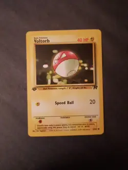 Pokemon Card 1st Edition Team Rocket Voltorb Common (69/82) - Image 4