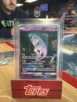 Pokemon Mewtwo GX TCG Card 76/73 Shining Legends Secret Rare MP - Image 1