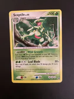 Sceptile Holo Rare Pokemon Card 2008 Great Encounters TCG 8/106 - Image 1