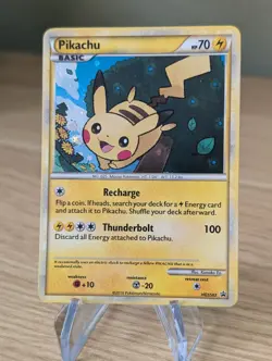 Pikachu HGSS03 Holo 2010 PROMO Pokemon Card LP - Image 1
