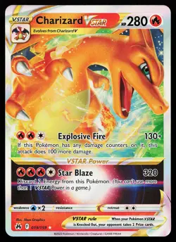 Charizard VSTAR 019/159 Ultra Rare Crown Zenith Pokemon Card - Image 1