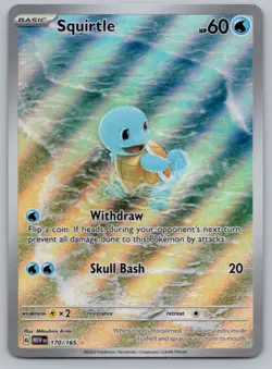 Squirtle IR S&V 151 English #170 Pokemon Card TCG NM/MINT - Image 1