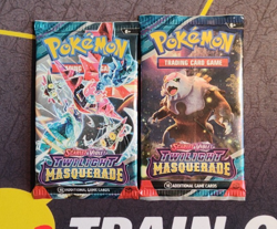 2 Pokemon TCG Twilight Masquerade Booster Packs 10 cards Per Pack - Image 1