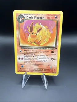 Dark Flareon 35/82 Uncommon Non Holo Team Rocket Pokemon Card HP - Image 1