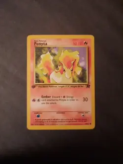 Pokemon Card PONYTA 64/82 1st Edition Team Rocket - Image 4