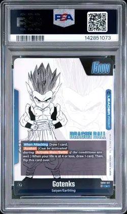 2025 DRAGON BALL SUPER CARD GAME FUSION WORLD MANGA BOOSTER 02 GOTENKS PSA 10 - Image 2