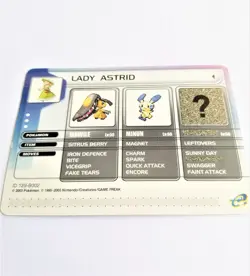 Lady Astrid Pokemon Battle e-Card Sapphire Version - Ruby Version ID 129-B002 - Image 4