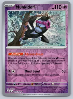 Munkidori Reverse Holo S&V Prismatic Evolutions #044 Pokemon Card TCG NM/MINT - Image 1