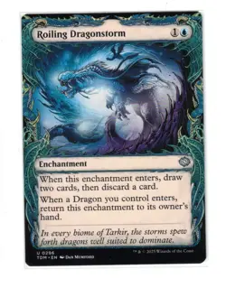 MTG - NM - Roiling Dragonstorm (Showcase) - Tarkir: Dragonstorm 296 - Image 1