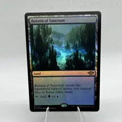 MTG Outlaws Thunder Junction Botanical Sanctum #267 Prerelease Foil LP/NM - Image 1