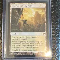 Magic: The Gathering Emeria, the Sky Ruin Zendikar White Rare Land Jaime Jones … - Image 1