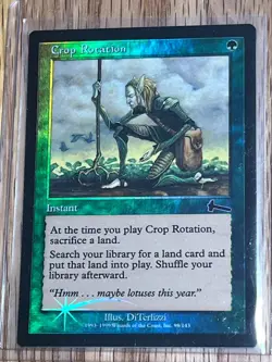 Magic the Gathering- MTG- Crop Rotation 98/143 – Foil – Urza’s Legacy -mint - Image 3