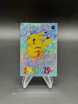 Pikachu Looking Holo Pokemon Vintage Pocket Monsters Vending Prism Sticker 195 - Image 1