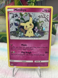Mimikyu Black Star Promo SM163 Holo Pokemon TCG Card LP - Image 1