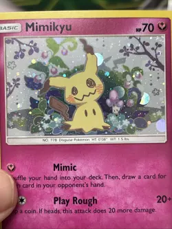 Mimikyu Black Star Promo SM163 Holo Pokemon TCG Card LP - Image 3