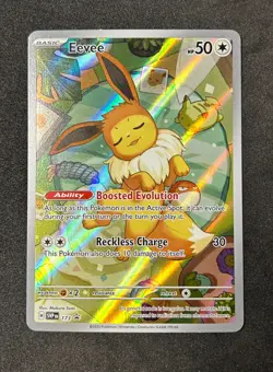 Eevee Prismatic Evolutions ETB Promo #SVP173 Pokemon Card TCG NEAR MINT - Image 1