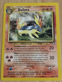 Pokemon TCG Quilava Neo Genesis Uncommon Stage 1 47/111 2000 - Image 1