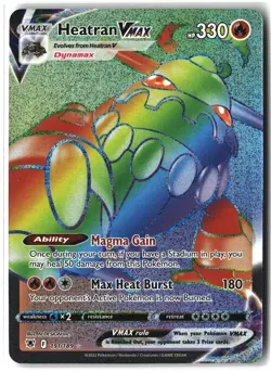 Heatran VMAX ⭐ 191/189 Holo Rare Rainbow Astral Radiance 2022 Pokemon NM - Image 1