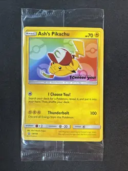 Sealed Ash's Pikachu SM108 Black Star Promo Sun & Moon Pokemon - Image 1