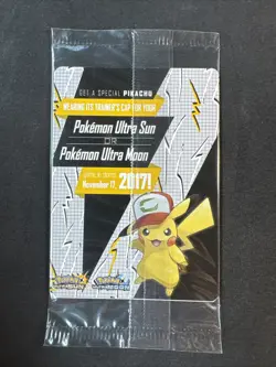 Sealed Ash's Pikachu SM108 Black Star Promo Sun & Moon Pokemon - Image 2