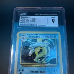 Gyarados Pokemon (1999) Base Set Holo 6/102 CGC 9 - Image 2