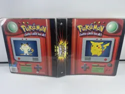 Vintage 1998 Pokemon TCG Card Binder Pokedex Pikachu Rare HTF Nintendo Official - Image 4