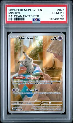 2024 POKEMON SVP EN-SV BLACK STAR PROMO #075 MIMIKYU PSA 10 - Image 1