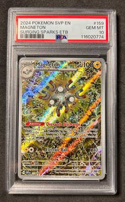 PSA 10 GEM MINT Magneton Promo Surging Sparks ETB #159 Pokemon Card TCG - Image 1