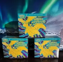 Pokemon TCG Mega Evolution Ascended Heroes ETB Lot x3 Sealed Pokemon - Image 1