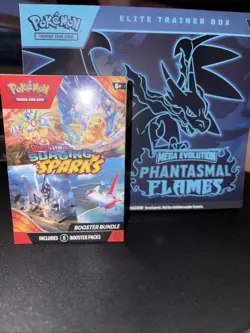 Phantasmal Flames ETB Pokemon & Surging Sparks Bundle - Image 1