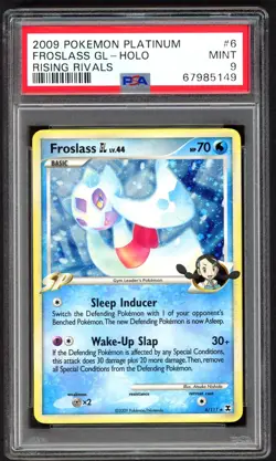 Pokemon Cards - PSA 9 Froslass GL Lv.44 6/111 - Rising Rivals Holo - MINT - PSA9 - Image 1