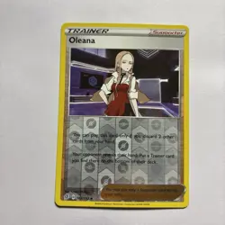 Oleana - 163/192 - Uncommon - Reverse Holo NM, English Pokemon Sword & Shield - Image 1