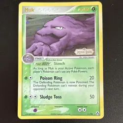 Pokemon Muk Legend Maker Reverse Holo Holo Rare 11/92 NM - Image 1