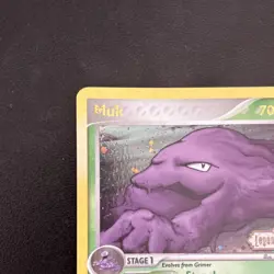 Pokemon Muk Legend Maker Reverse Holo Holo Rare 11/92 NM - Image 3
