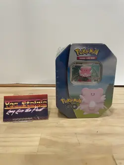 One Factory Sealed Pokemon TCG 2022 Collector's Tin: Pokemon Go (Blissey Promo) - Image 1