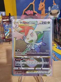 Shaymin VSTAR 173/172 Rainbow Secret Rare 2022 Pokemon Brilliant Stars NM - Image 1