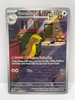 Pokemon TCG Mega Evolution Gumshoos Illustration Rare 153/132 - Image 1