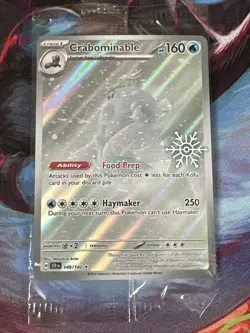 Pokemon TCG Crabominable 149/142 Stellar Crown Holiday Calendar Stamped & Sealed - Image 1