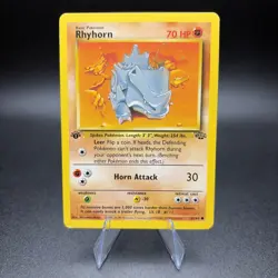 Pokemon Rhyhorn 61/64 First Edition Jungle Regular - LP - Image 1