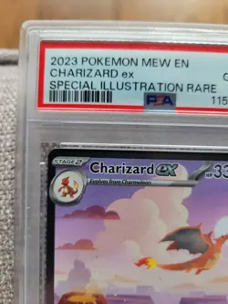 2023 Pokemon Mew En Charizard ex Scarlet & Violet 151 SIR Holo PSA 10 GEM MT - Image 3