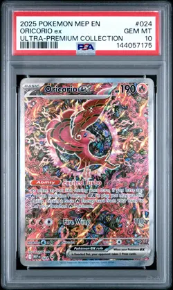 2025 POKEMON MEP PROMO ULTRA-PREMIUM COLLECTION #024 ORICORIO EX PSA 10 - Image 1