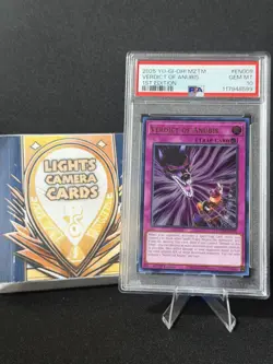 2025 YU-GI-OH! MZTM #EN009 VERDICT OF ANUBIS 1ST EDITION PSA 10 GEM MINT - Image 1
