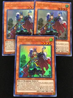 Yugioh Ancient Warrior Virtuous Liu Xuan 1st IGAS-EN011 ULTRA x3 (NM) - Image 1