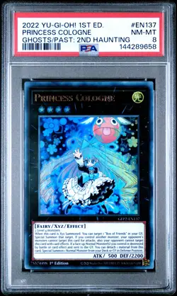 2022 YU-GI-OH! GHOSTS FROM THE PAST 1ST EDITION #EN137 PRINCESS COLOGNE PSA 8 - Image 1