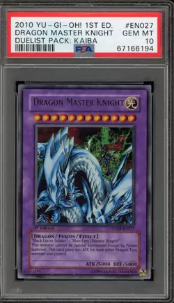 Yu-Gi-Oh! Dragon Master Knight Duelist Pk. 1st Edition Kaiba DPKB-EN027 PSA 10 - Image 1
