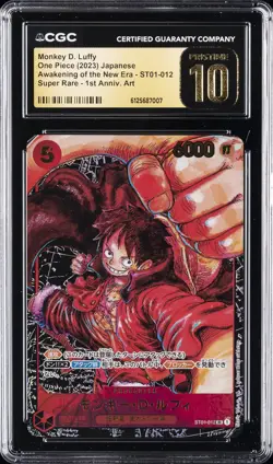 2023 ONE PIECE JPN AWAKENING OF THE NEW ERA SR MONKEY D. LUFFY CGC 10 PRISTINE - Image 1