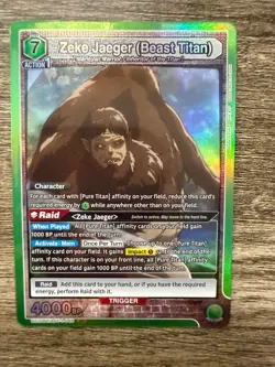 Union Arena Zeke Jaeger SR - UE10BT/AOT-1-048 - Attack on Titan - English - Image 1