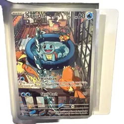 Pokemon SQUIRTLE Stellar Crown 148/142 Illustration Rare Card English - Image 3