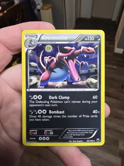 Pokemon TCG Krookodile 66/108 English Black & White Dark Explorers Holo Card NM - Image 1